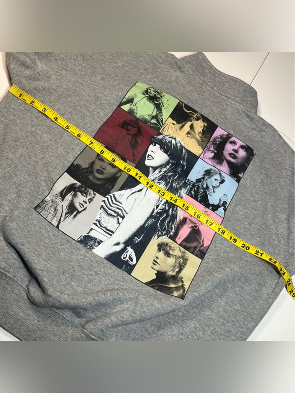 Taylor Swift S The Eras Tour Gray Quarter Zip Crewneck Sweatshirt Official Merch - Picture 15 of 16